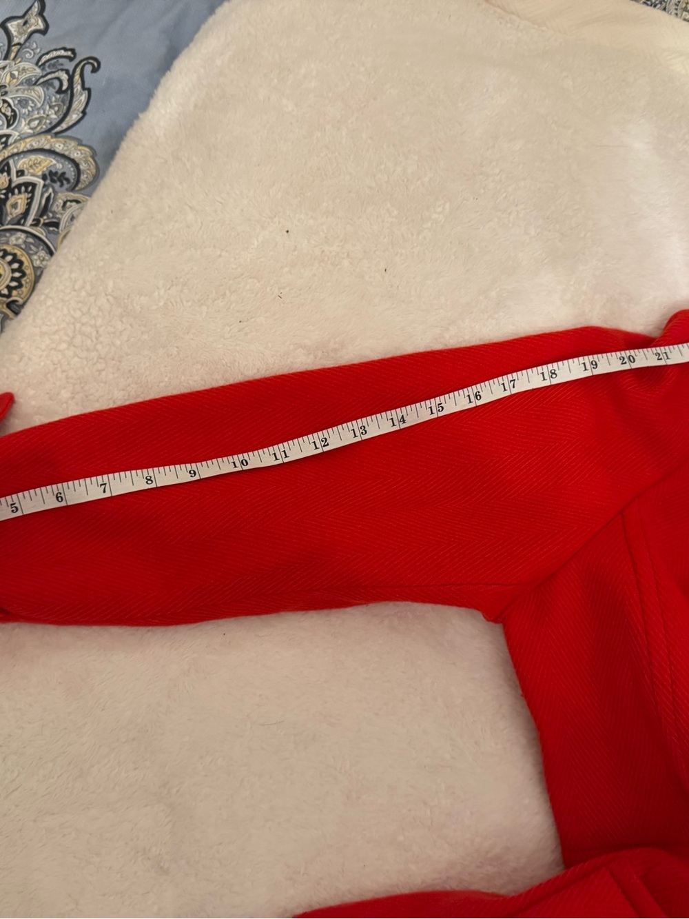 Beautiful red mid-weight Talbots jacket. Exceptional Used Condition, size 16. - Picture 11 of 12